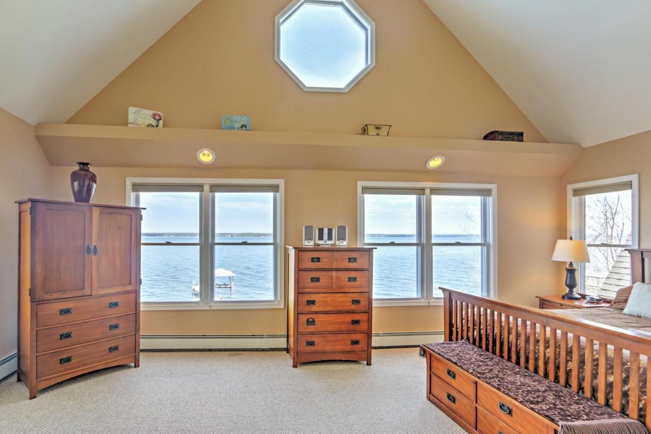 Waterfront Seneca Lake House Fire Pit And Boat Dock Женева Екстериор снимка
